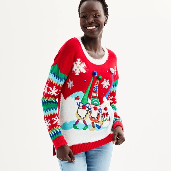 Celebrate Together Long Sleeve Crewneck Christmas Sweater MEDIUM NEW! - Picture 1 of 5